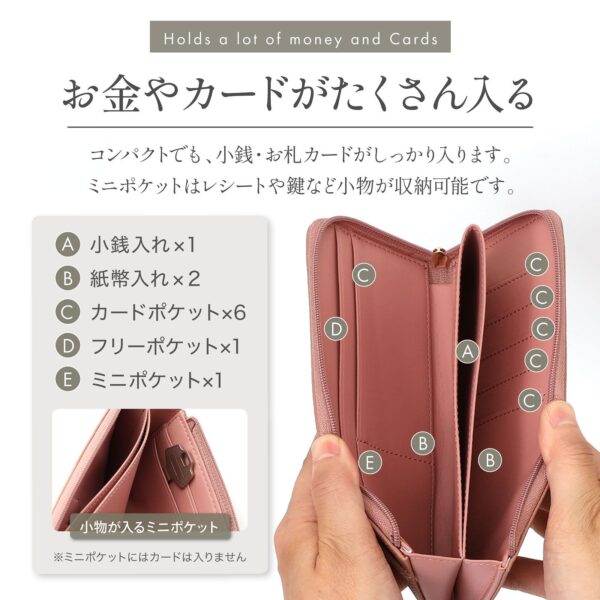 本革 L字ファスナーミニ長財布 - 画像 (3)