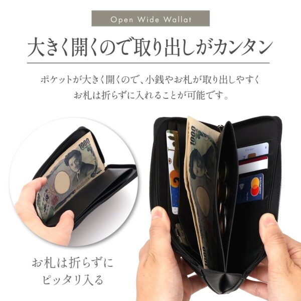 本革 L字ファスナーミニ長財布 - 画像 (4)