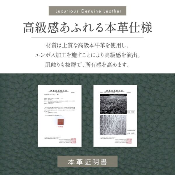 本革 L字ファスナーミニ長財布 - 画像 (6)